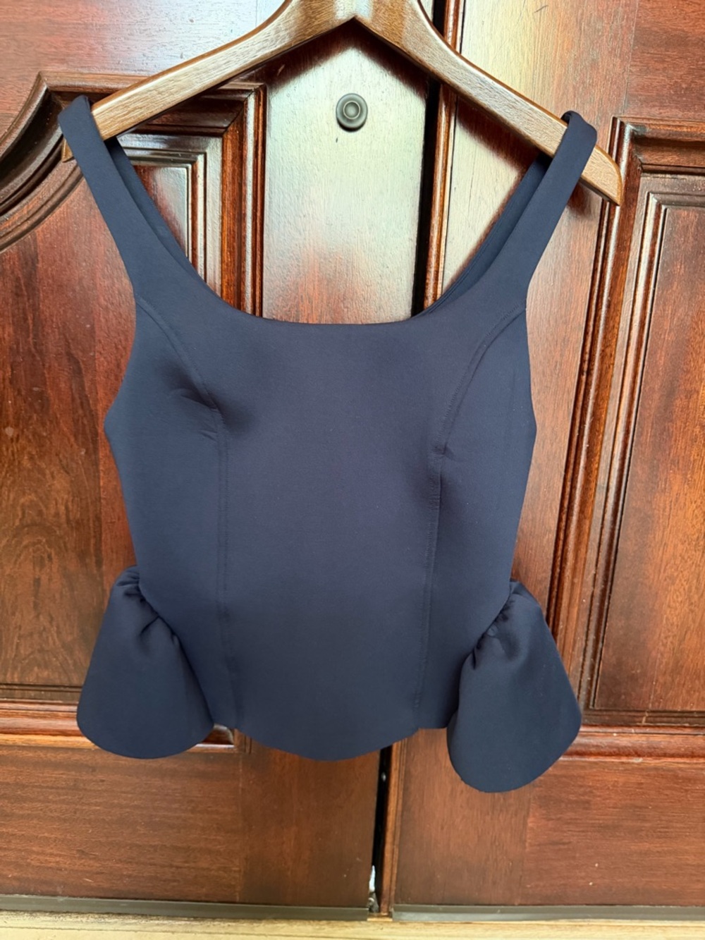 Anthropologie Maeve Navy Peplum Tank Top - Women - Picture 3 of 5